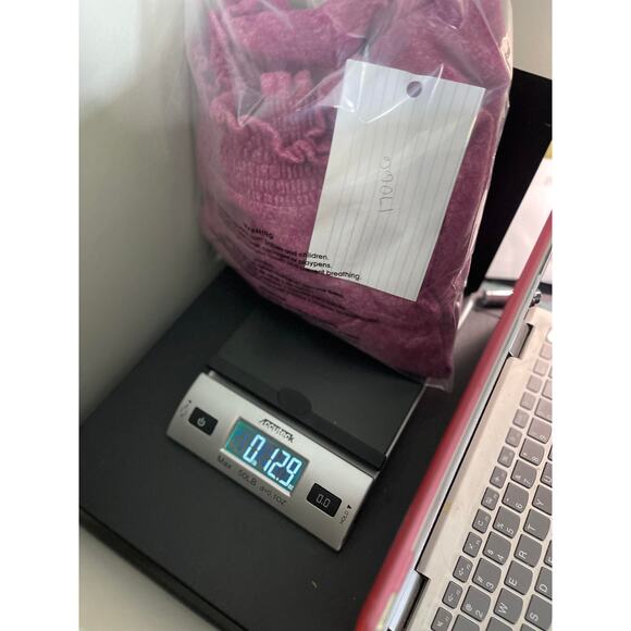 knit blouse sweater mauve pink raspberry women's 1x keyhole soft easy to wear - Picture 15 of 16